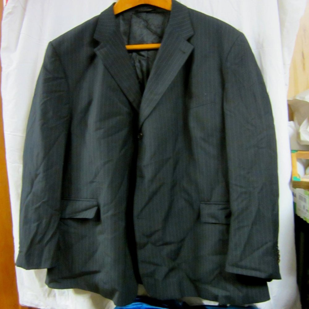 ALTA MODA ITALIA DRESS JACKET CHARCOAL PINSTRIPE
